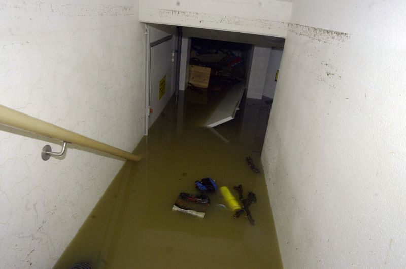 Flooded Basement After Restoration